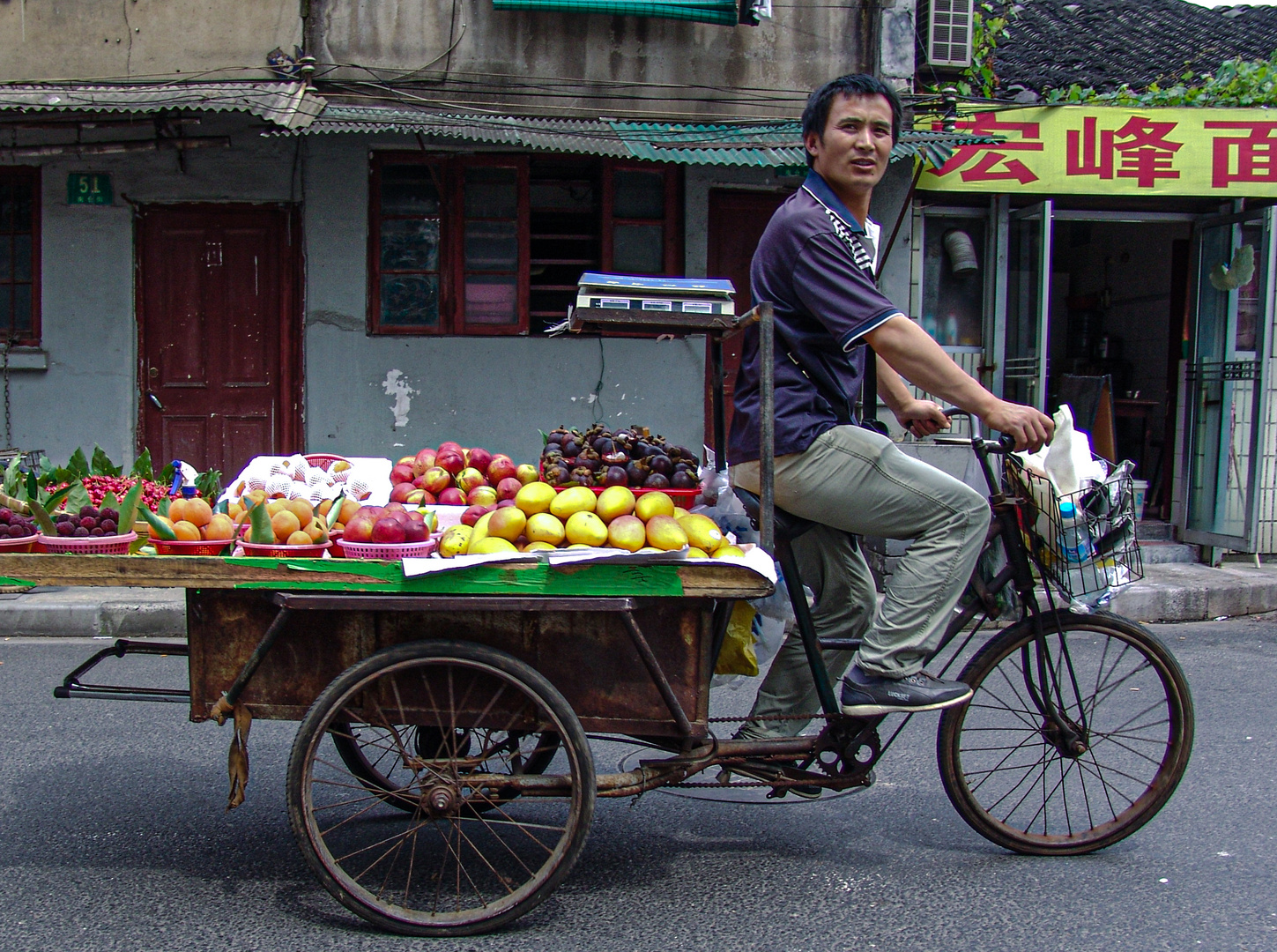 Obsttransport mit dem Rad