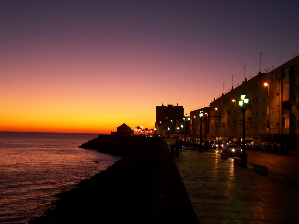 Ocaso en Cádiz