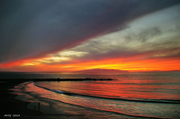 OCASO EN COSTA ADEJE ( TENERIFE). Dedicada a FELIPE RIQUELME.