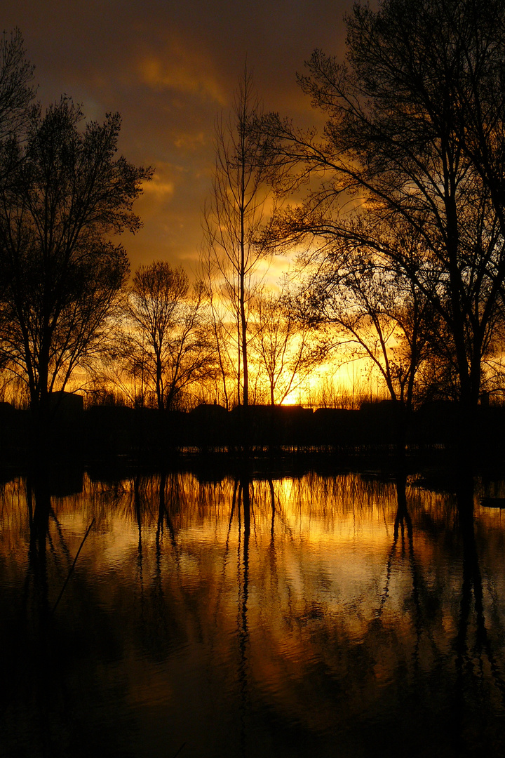 ocaso en el agueda