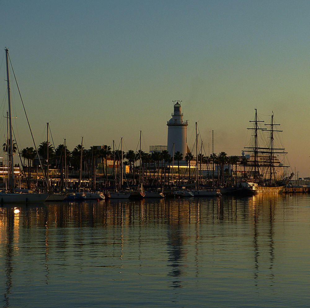 Ocaso en Málaga