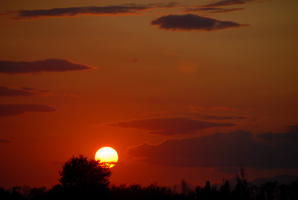 Ocaso en rojo