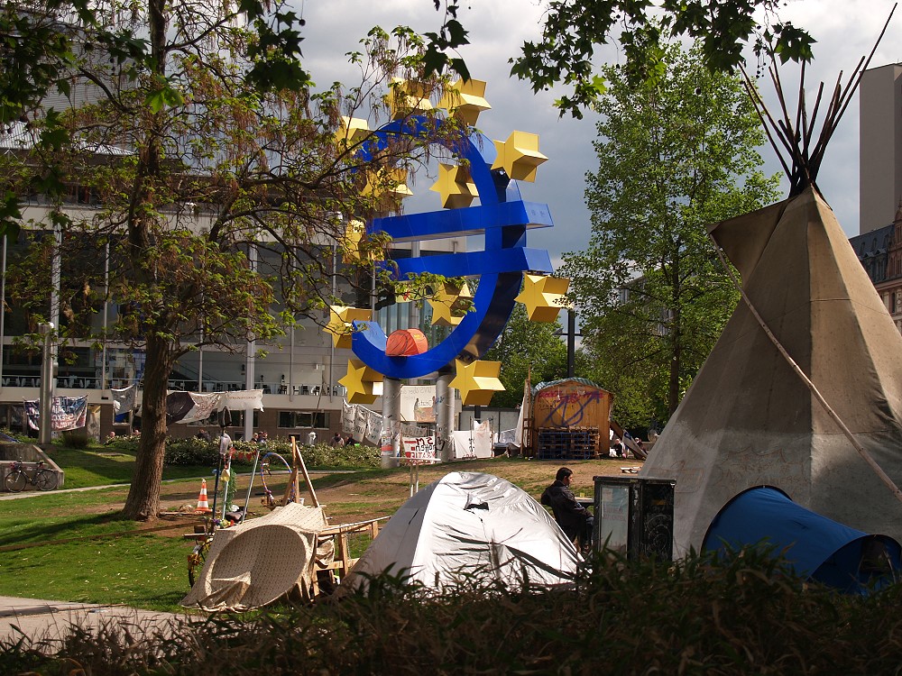 Occupy-Camp vor der EZB
