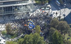 Occupy unter dem blauen Euro