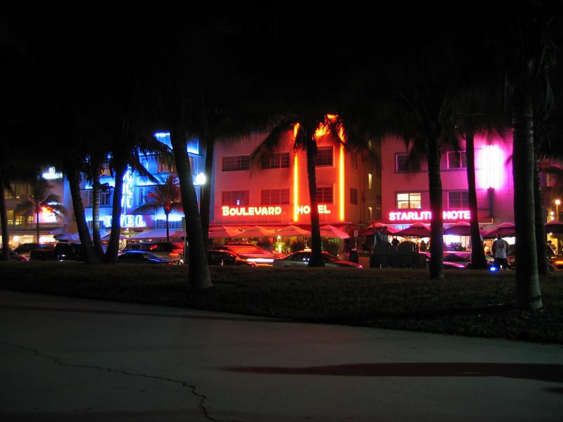 Ocean Drive by night