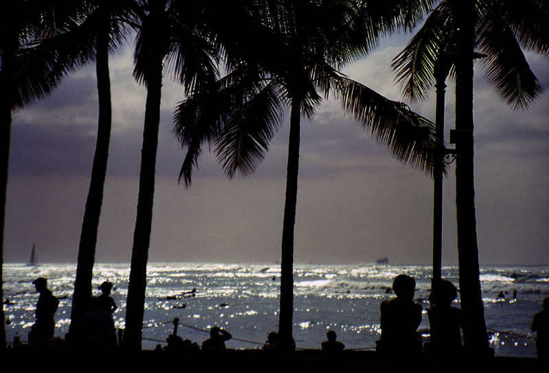 Océan Pacifique à Waikiki, Hawai'i