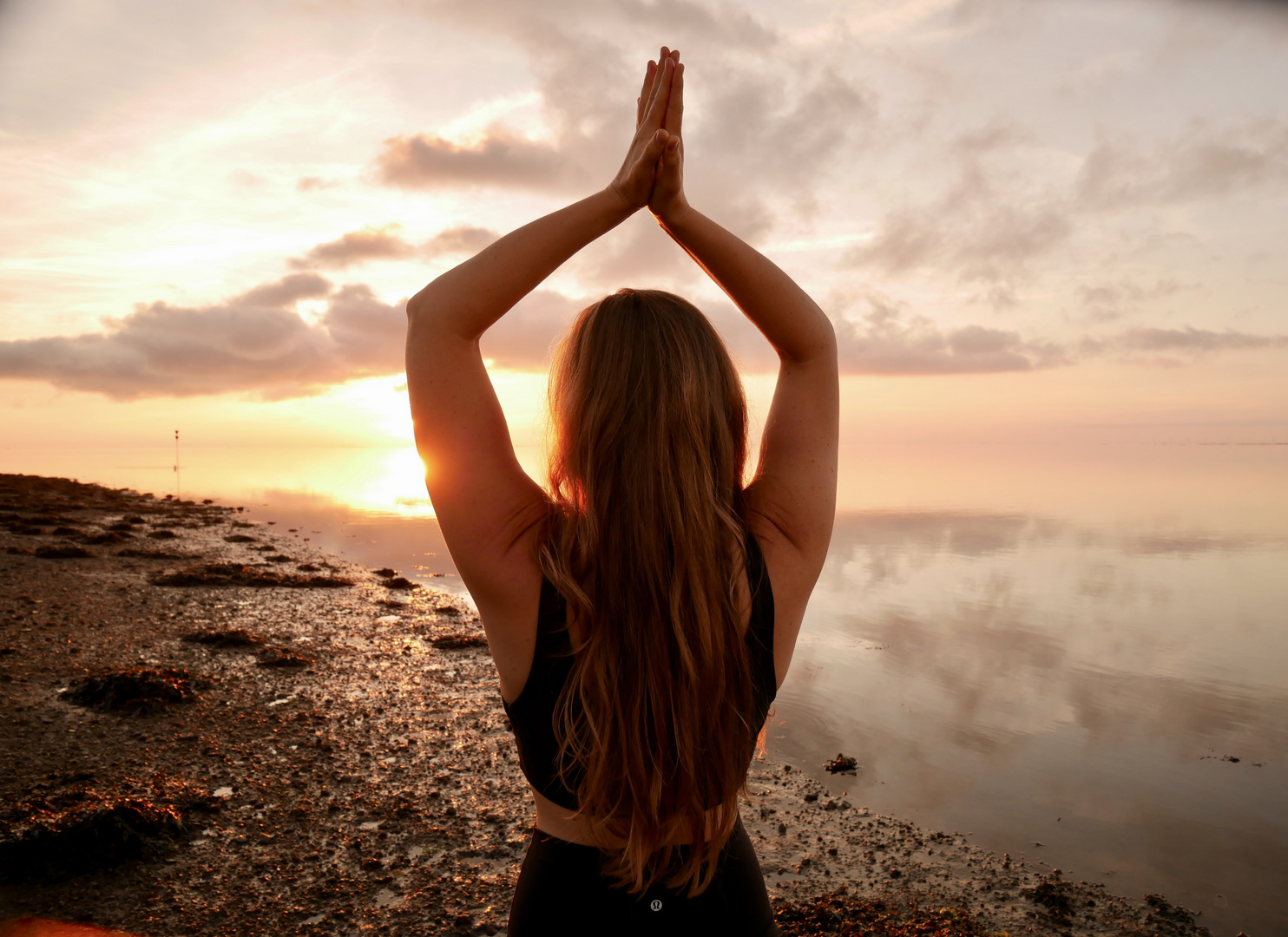 Ocean Yoga Fotoshooting für Cd Cover