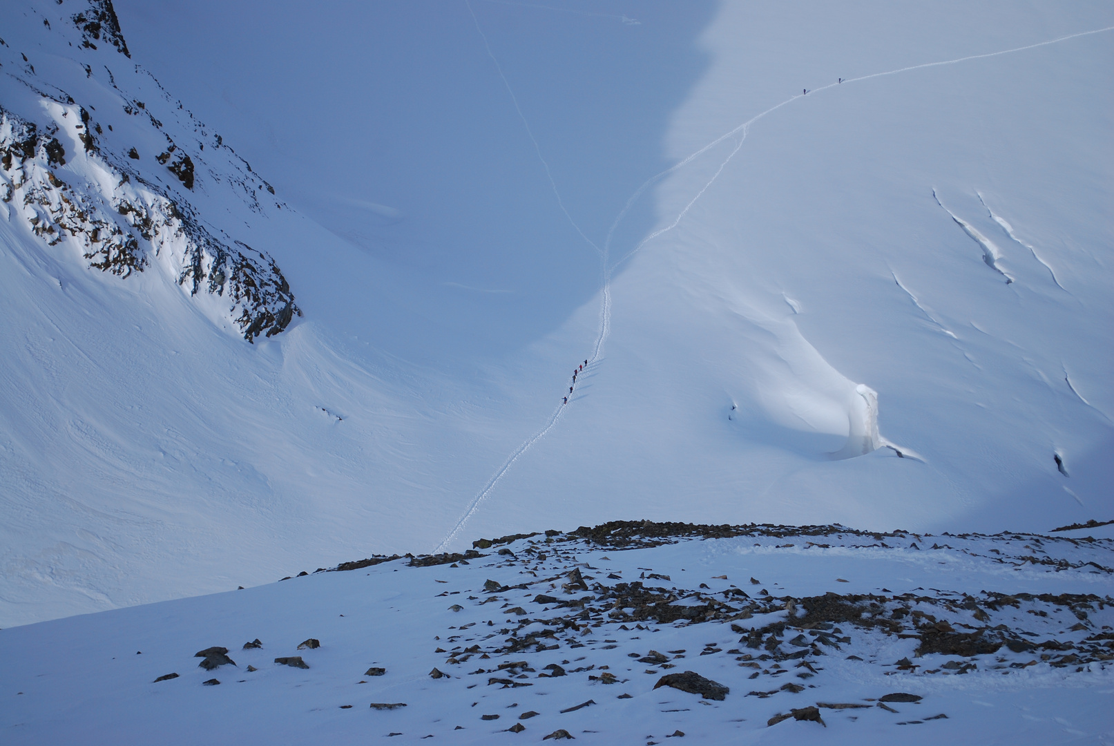 Ochsentaler Gletscher aus der Vogelperspektive