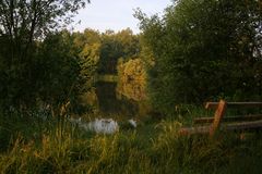 Ochsenwiesensee bei aufgehender Sonne