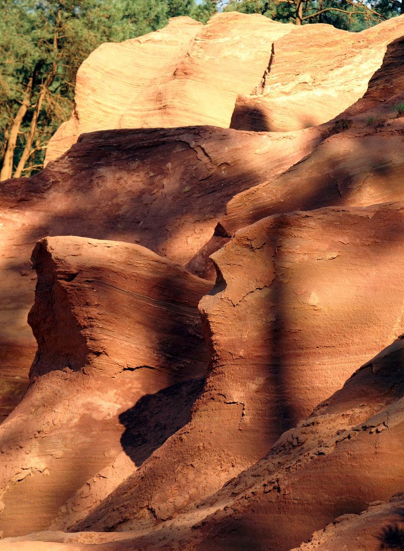 Ockerfelsen bei Roussillon in der Provence