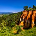 Ockerfelsen, Roussillon, Vaucluse, Provence, Frankreich