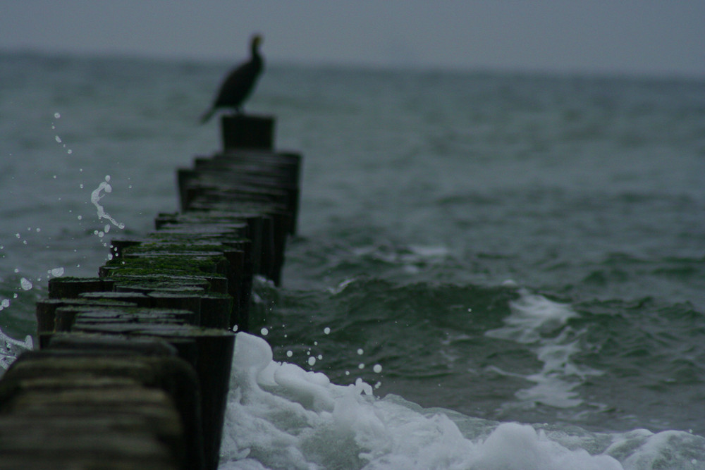 October beach