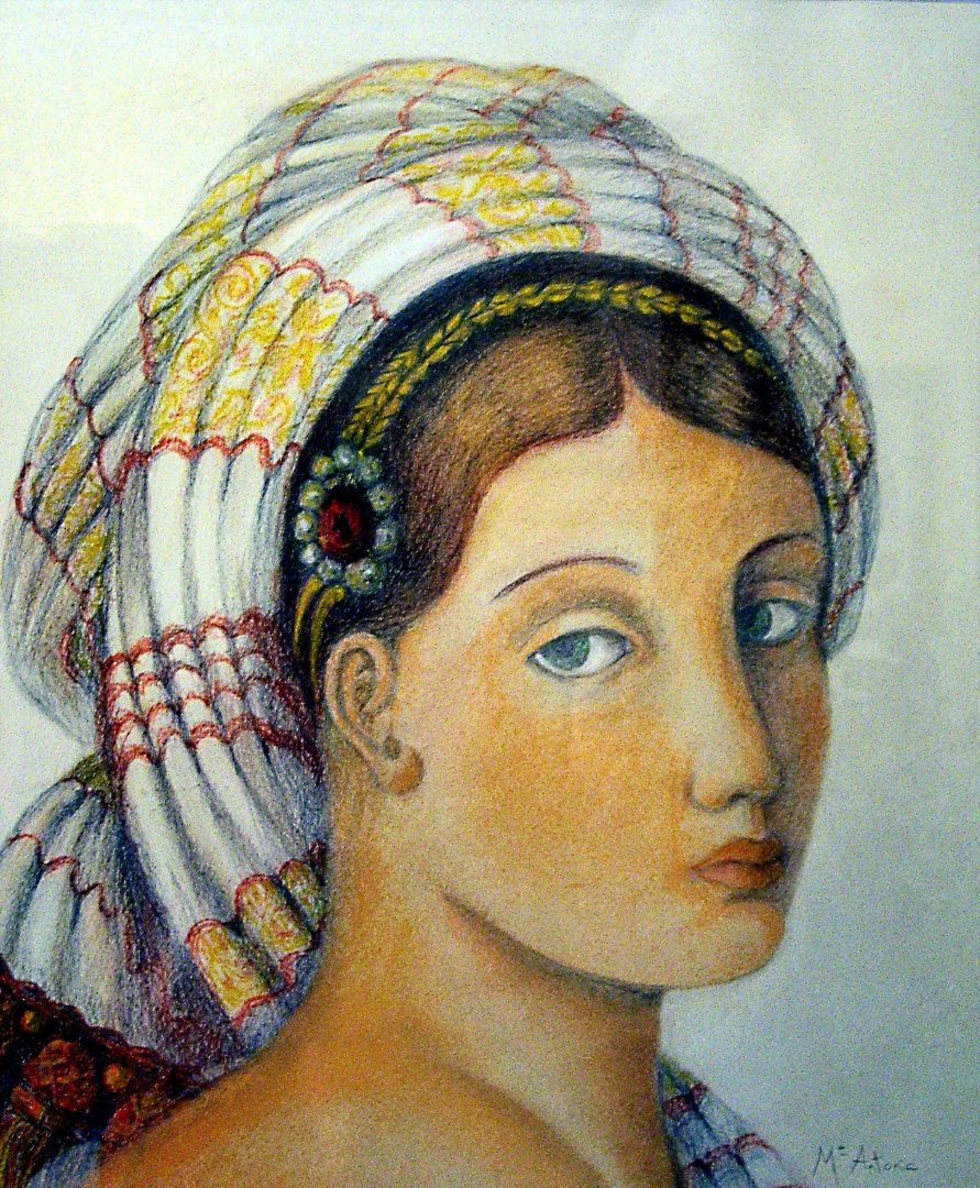 ODALISCA "Dibujo realizado por Mª Antonia Rubio Maeso"