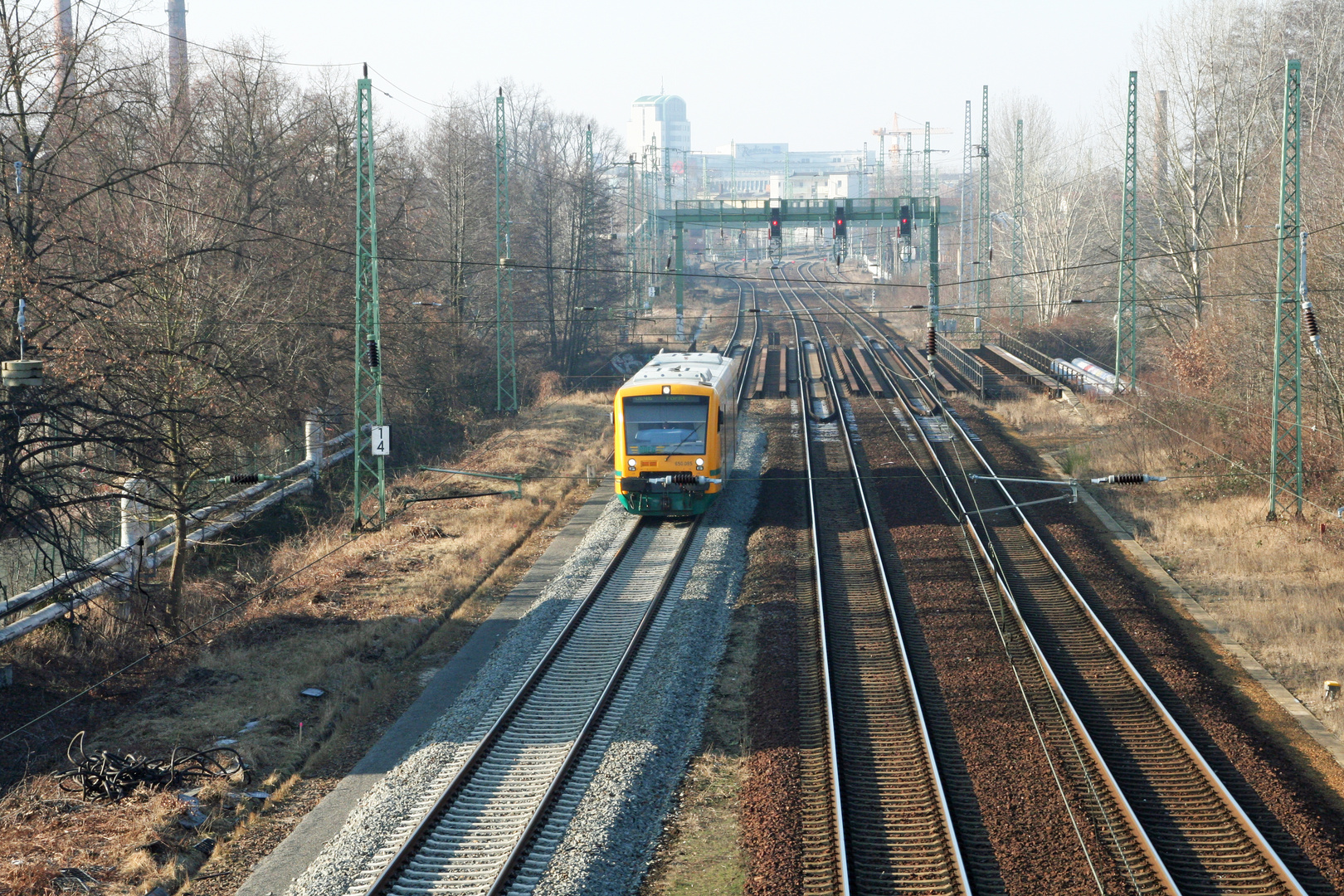 ODEG-Bahn Cottbus - Forst / Lausitz: Trotz der Kälte pünktlich