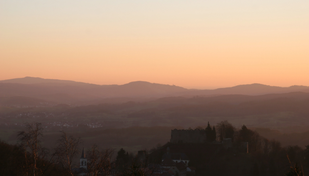 Odenwald am frühen Abend