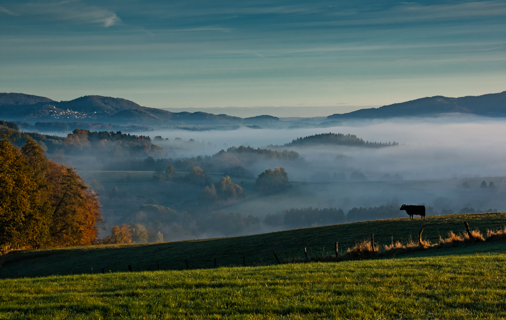 Odenwaldlandschaft - Blick ins Weschnitztal