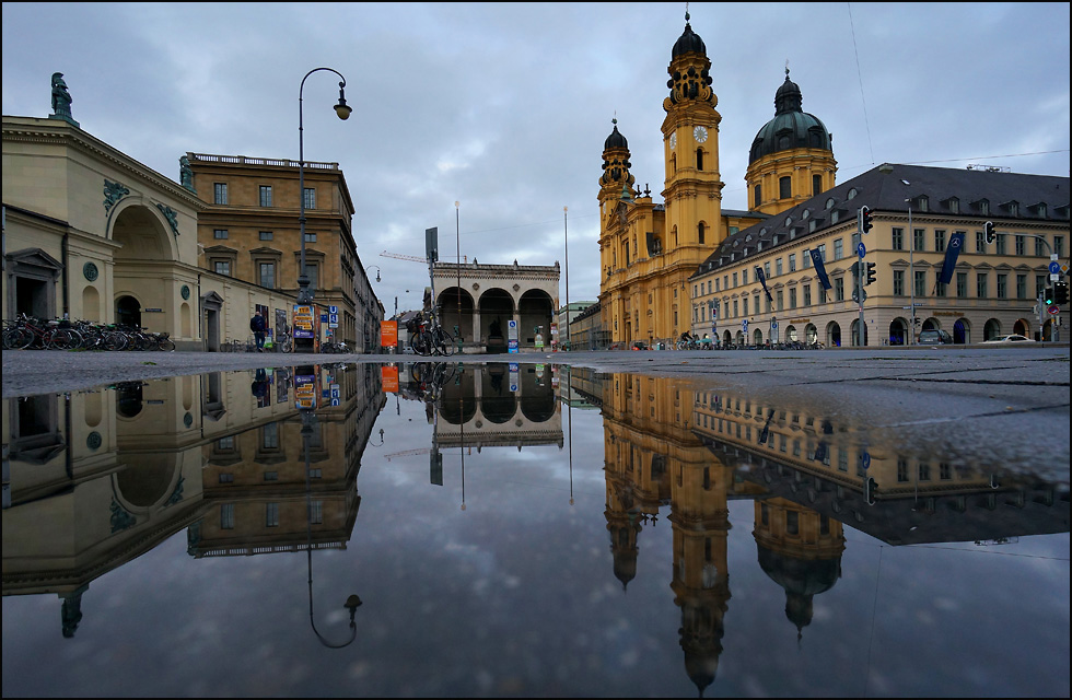 odeonsplatz früh Foto & Bild architektur, stadtlandschaft, münchen