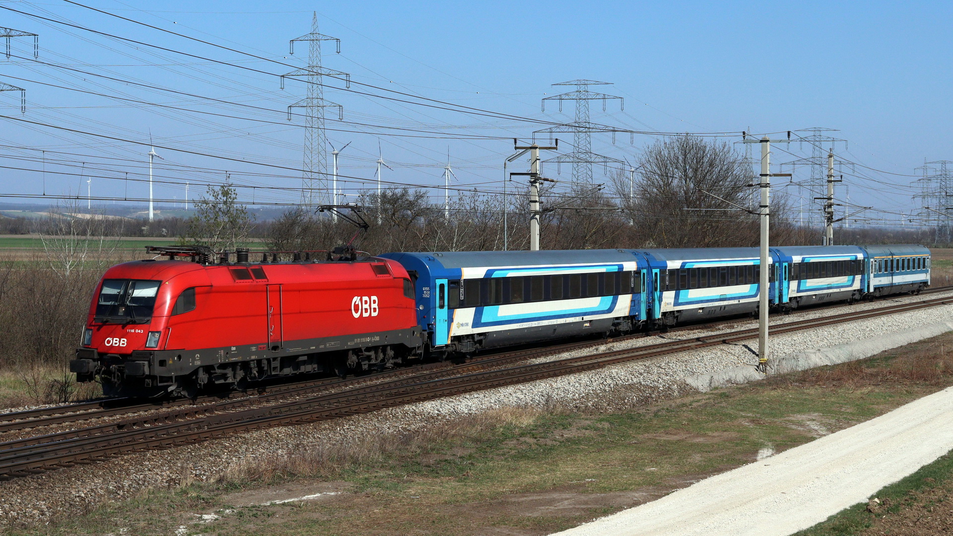 ÖBB 1116 043 mit EC 30064