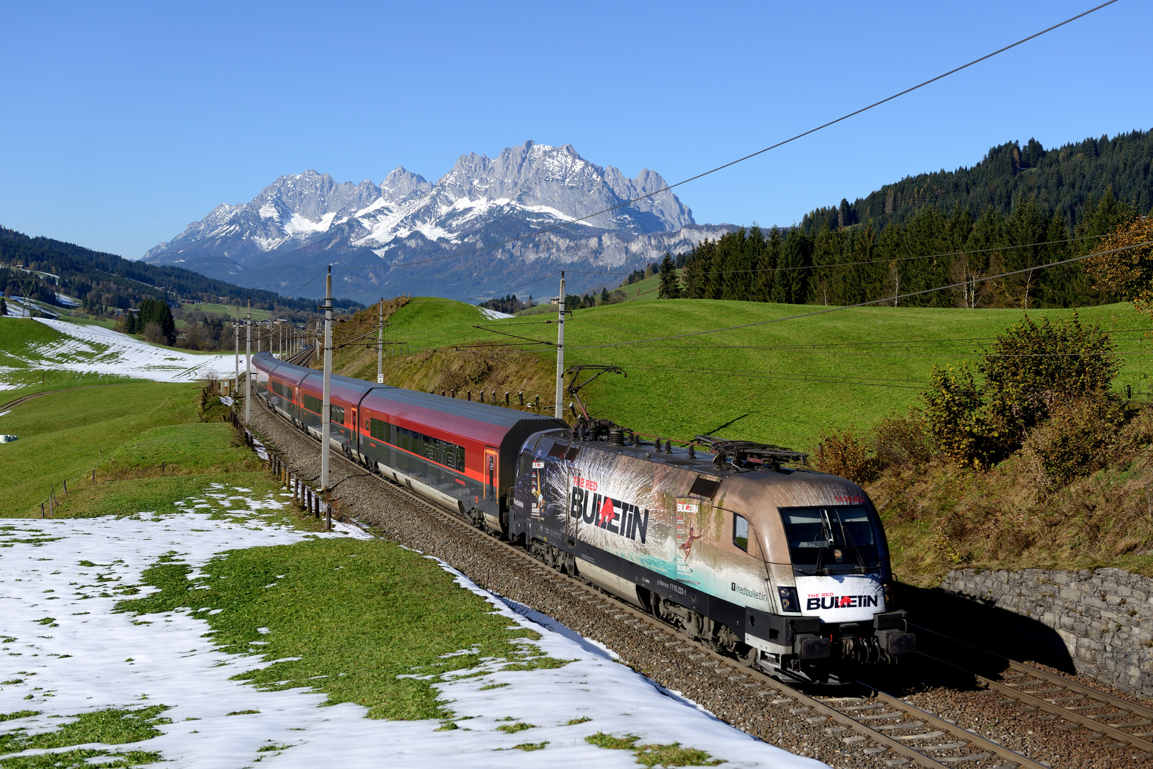 ÖBB 1116.222 "The Red Bulletin" Fieberbrunn