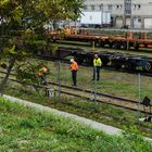 ÖBBler bei der Arbeit am rechten Donauufer