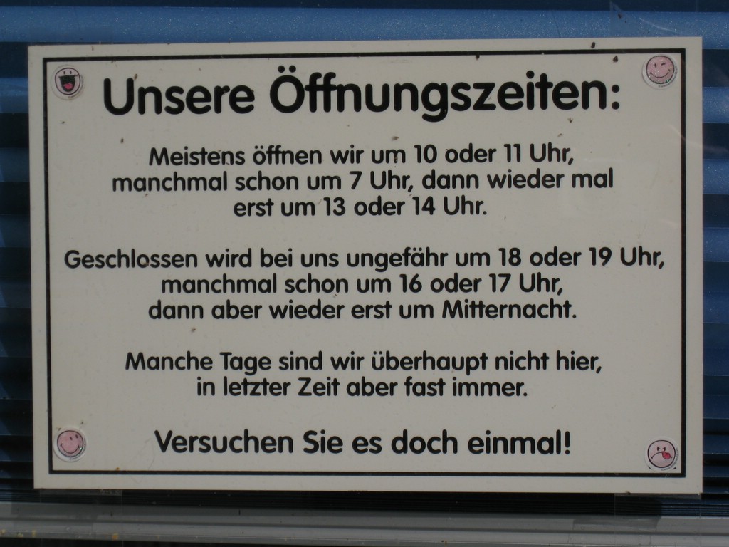 ÖffnungsZeiten