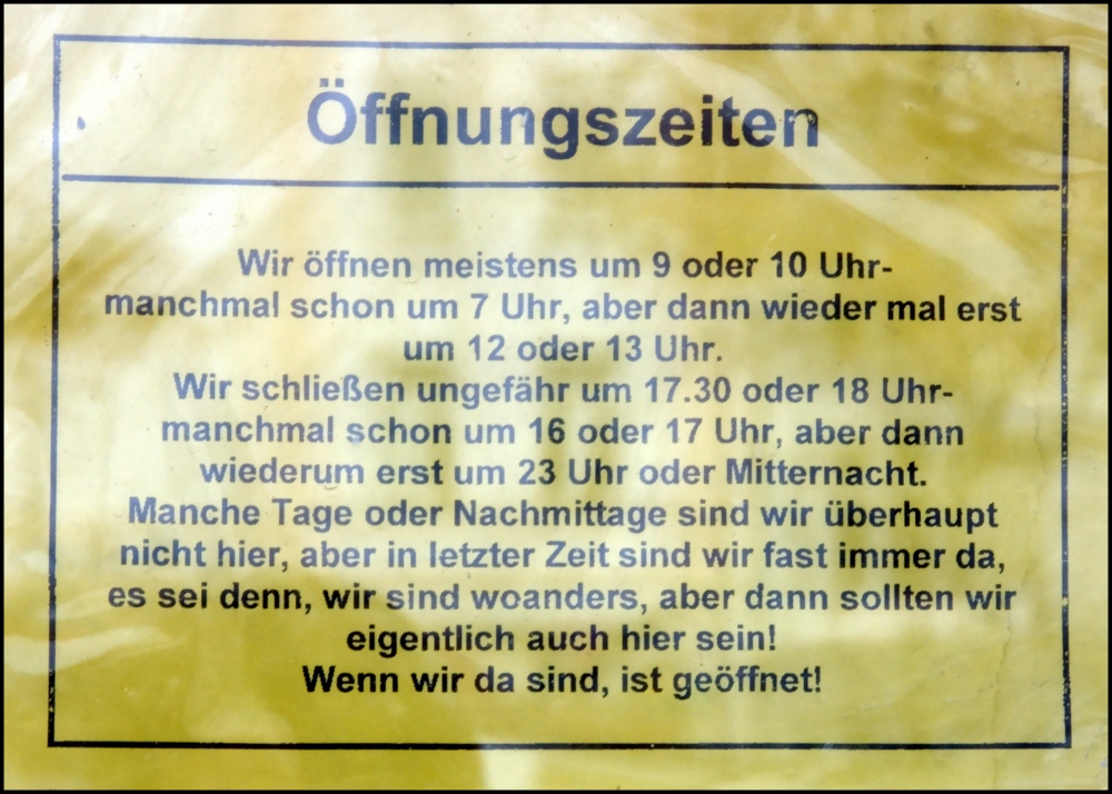 Öffnungszeiten