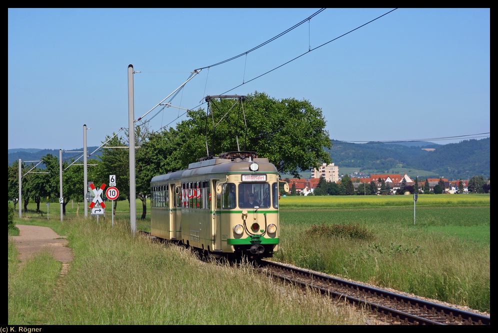 OEG 71 auf dem Weg nach Mannheim Käfertal