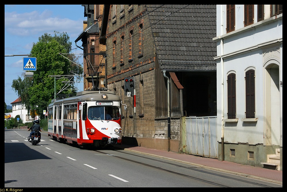 OEG 82 Ortsdurchfahrt Großsachsen