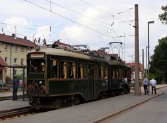 OEG-Salonwagen im Schriesheimer Bahnhof