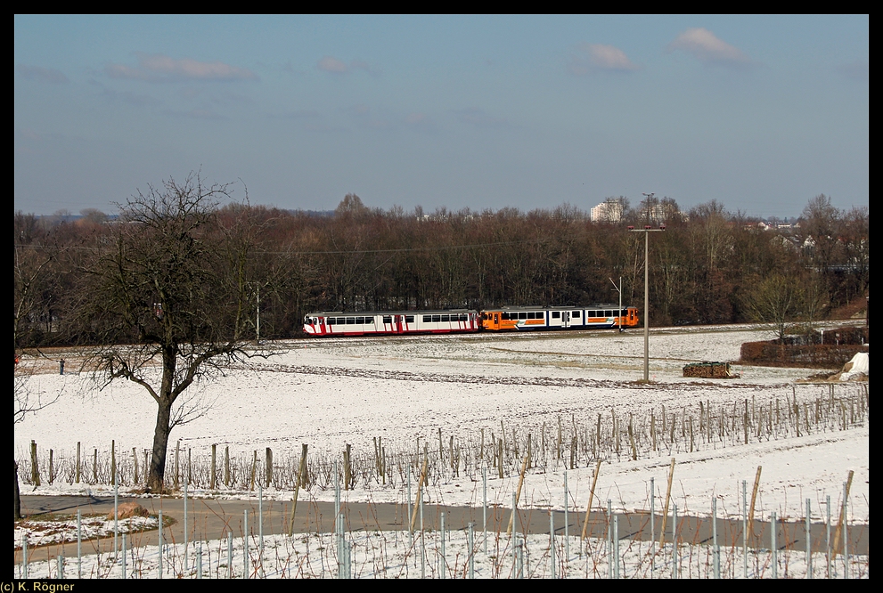 OEG Verband bei Hohensachsen zwischen Schriesheim und Weinheim