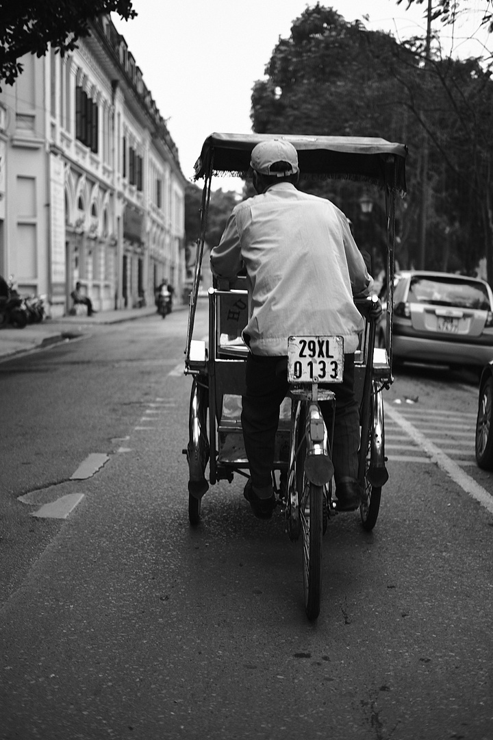 ökologische Fortbewegung in Hanoi - Vietnam