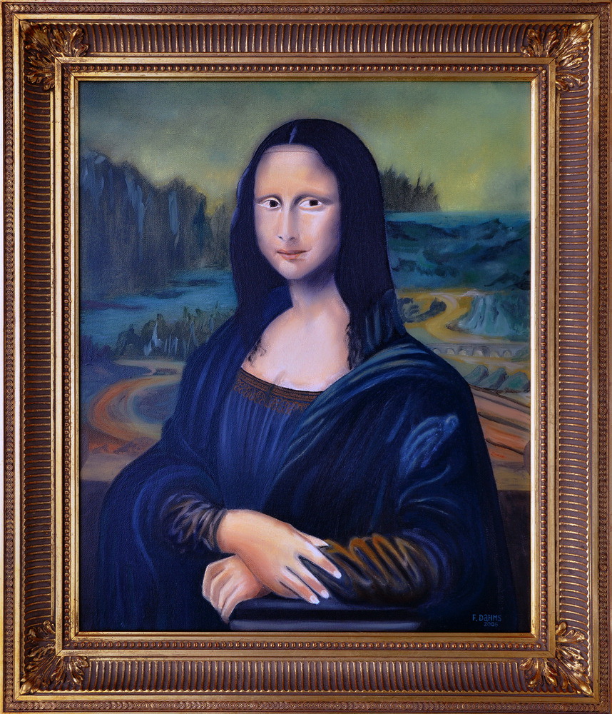 Ölgemälde, Mona Lisa von Leonardo da Vinci