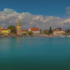 "Ölgemälde" vom Hafen in Lindau