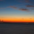 Öresund getaucht in Rot