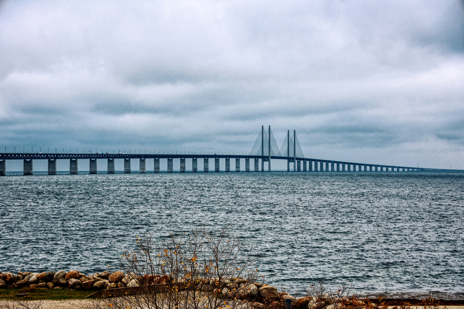 Öresundbrücke im November