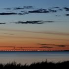 Öresundbrücke nach Sonnenuntergang