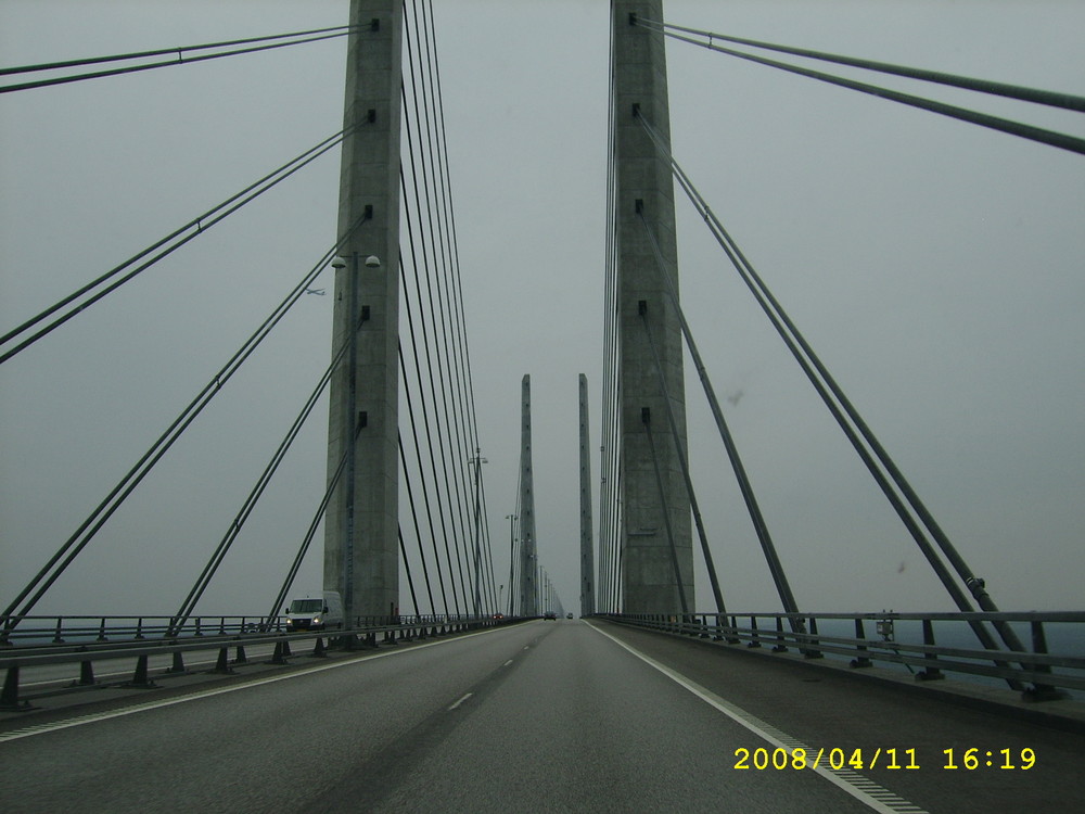 Oeresundbruecke noch auf Schwedischer Seite Richtung Old Germany