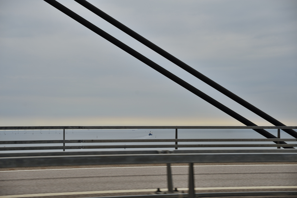 Öresundbrücke, Seitensicht