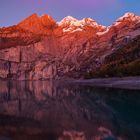 Oeschinensee Alpenglühen