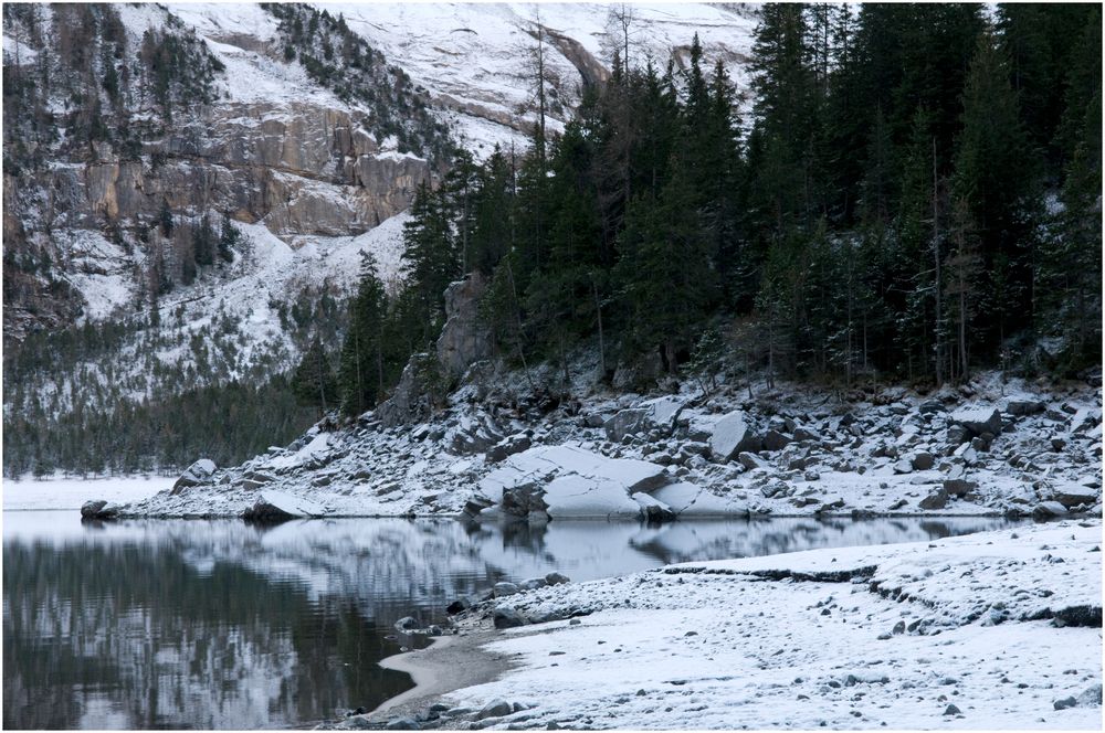 Oeschinensee frisch angepudert