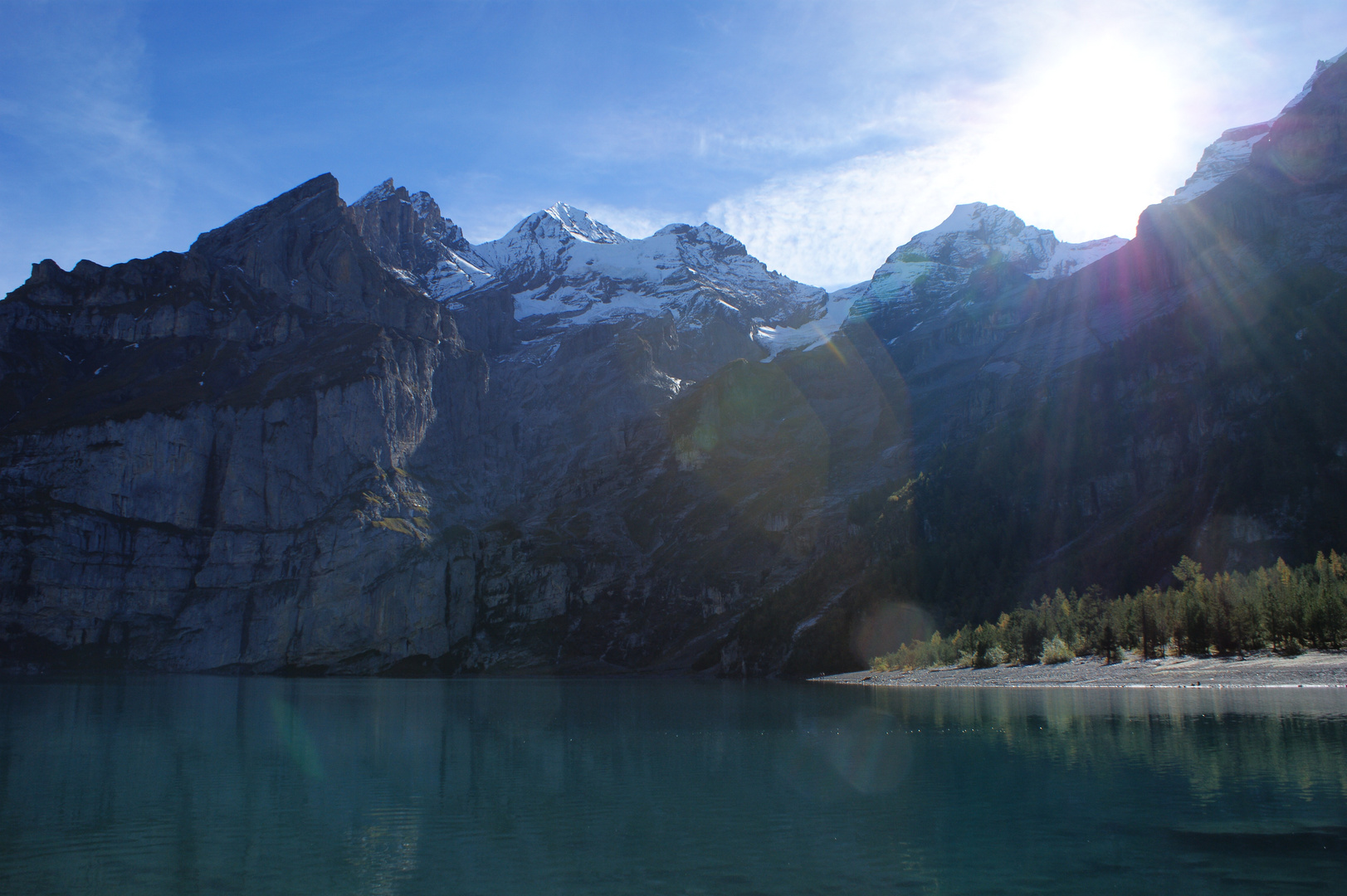 ... Oeschinensee, heute Mittag ...