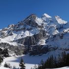 Oeschinensee im Winter oberhalb Kandersteg