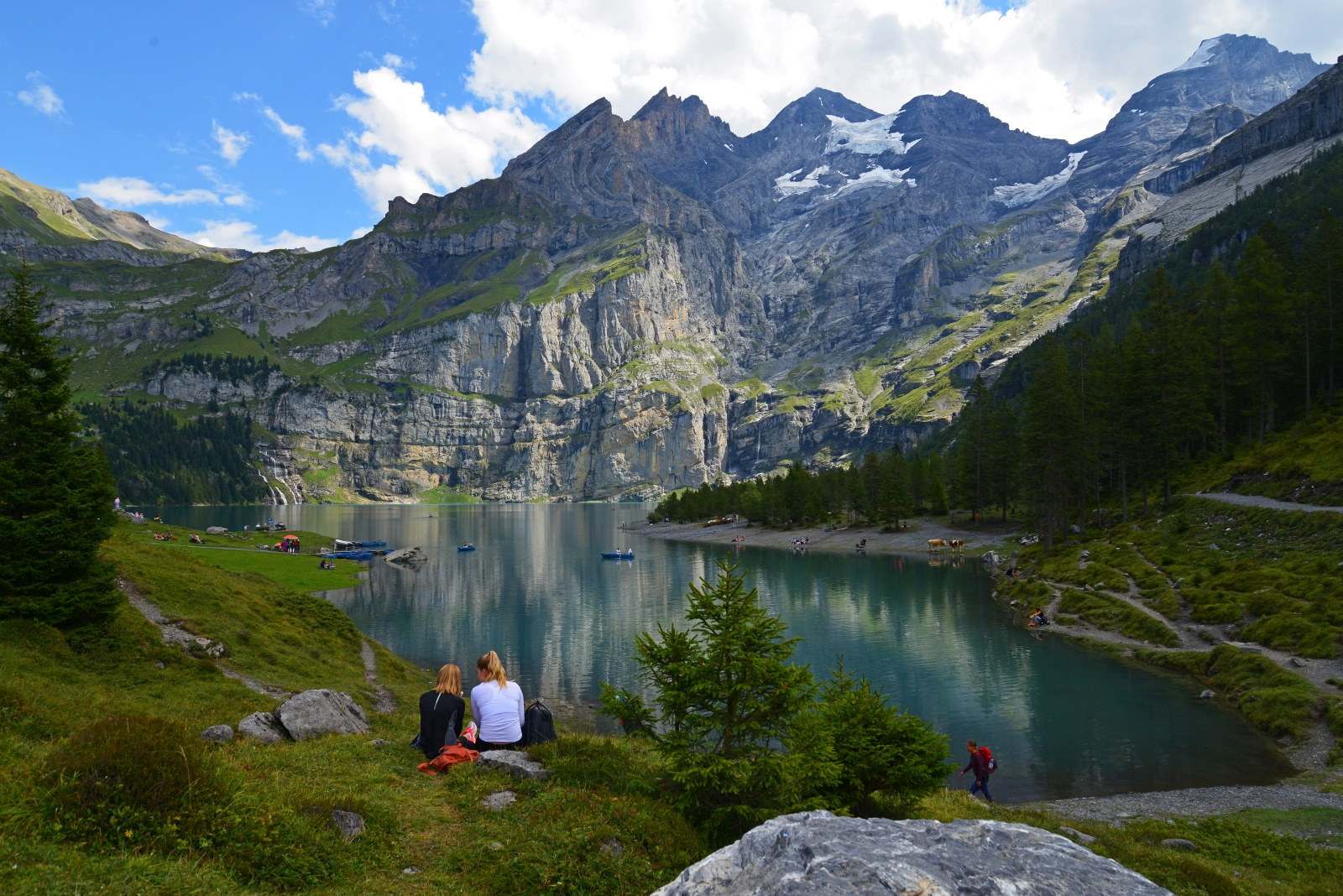 Oeschinensee ob Kandersteg Schweiz.