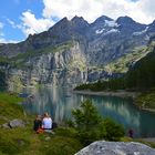 Oeschinensee ob Kandersteg Schweiz.