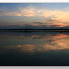 Österlicher Sonnenuntergang am Ammersee