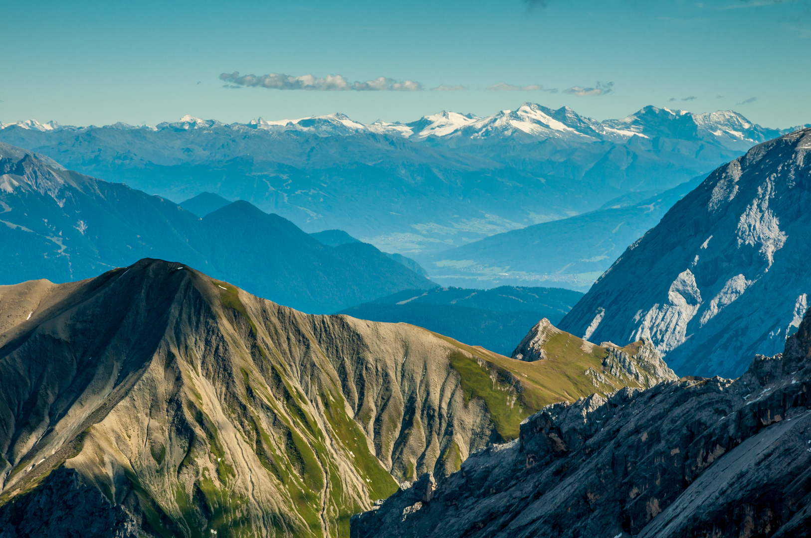 Österreich-Blick von Zugspitzplatt