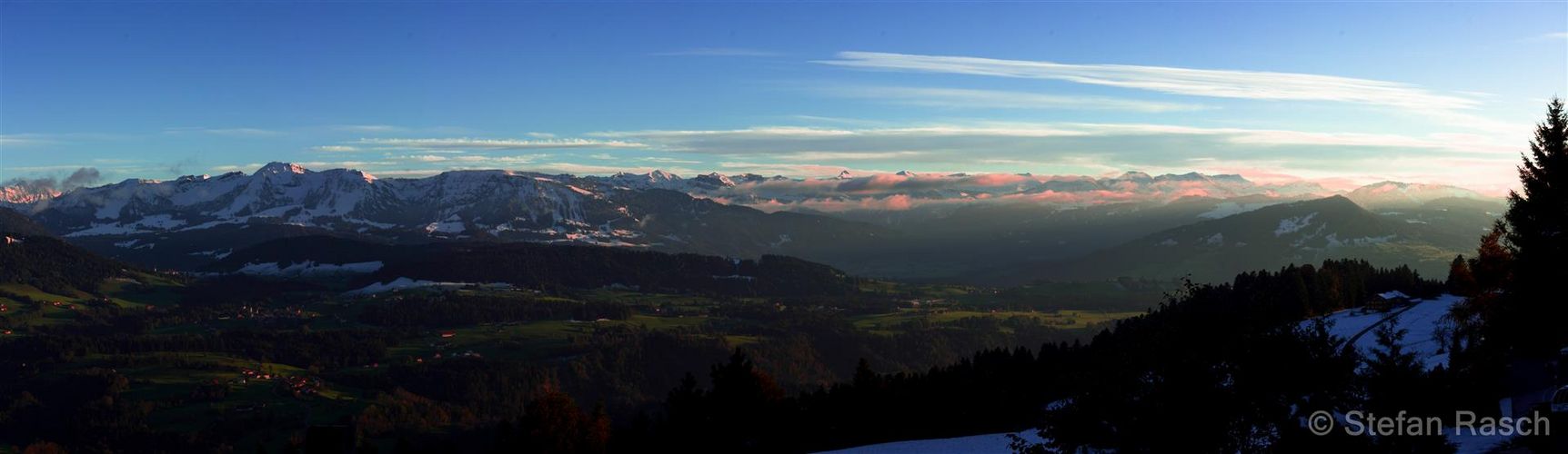 Österreichische Alpen - Blick von Sulzberg