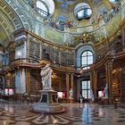 Österreichische Nationalbibliothek Wien Panorama Innenaufnahme