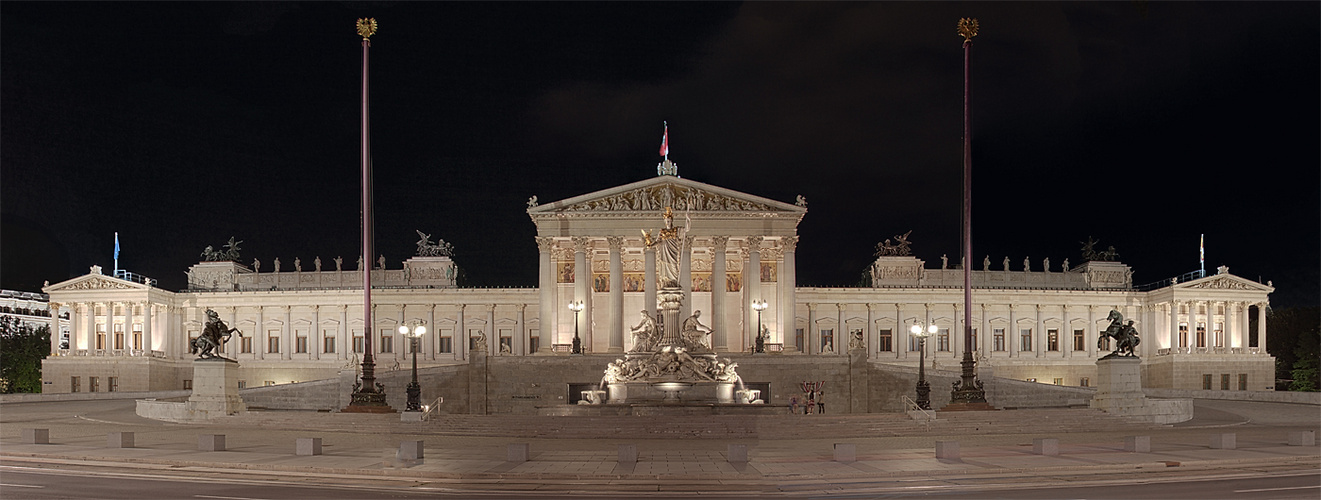 Österreichisches Parlament - zweiter Versuch, weniger Verzerrt