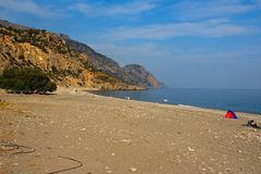 Östlicher Teil des Strandes von Sougia